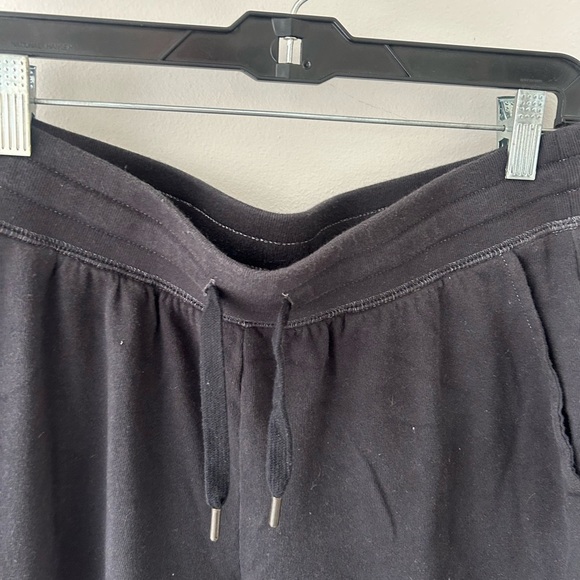 Woman's medium navy black ombré striped jogger sweats - Picture 3 of 6